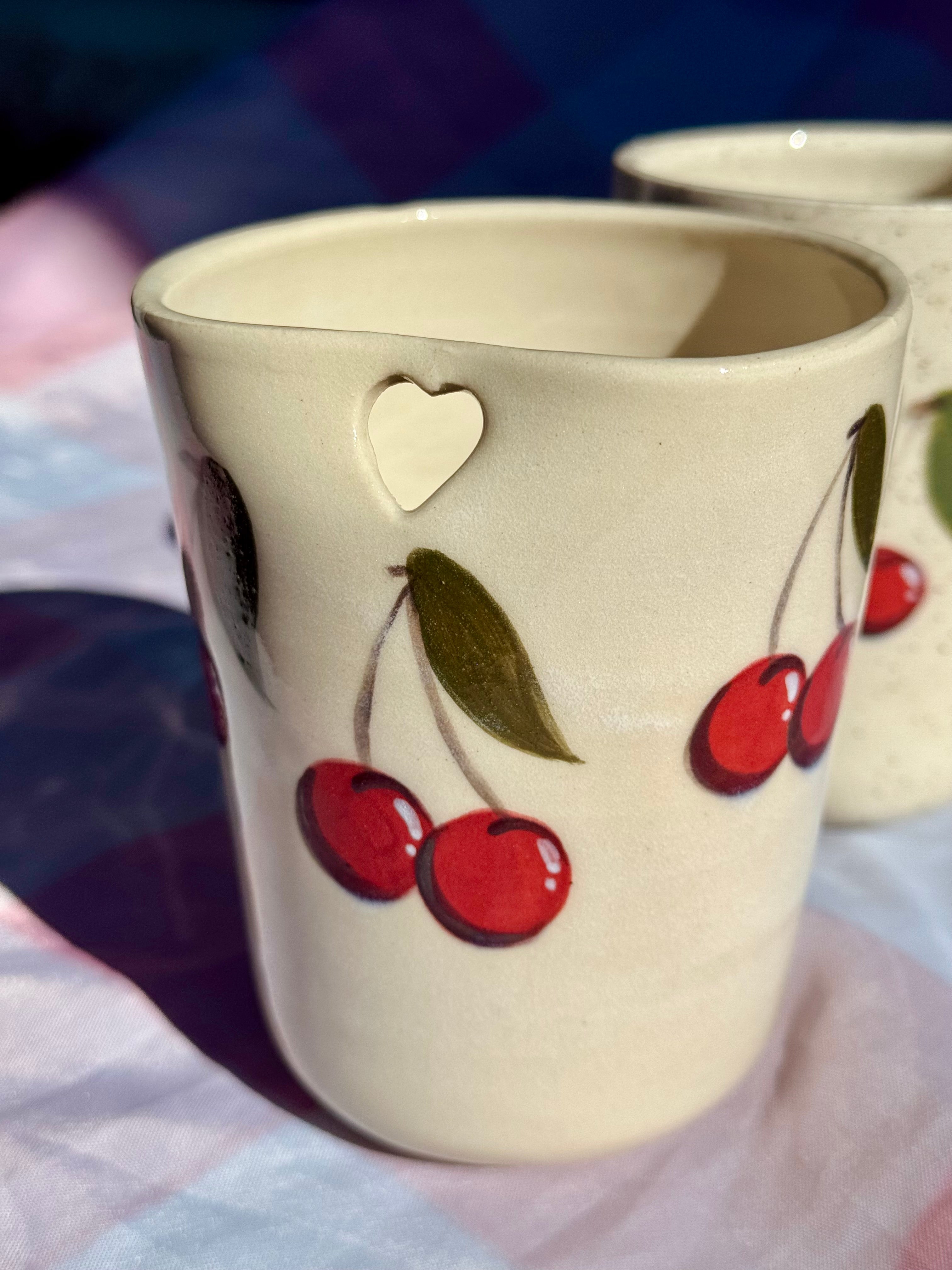 Cherry Sippy Cup with Cherry Straw