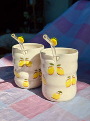 Lemon Sippy Cup with Lemon Straw