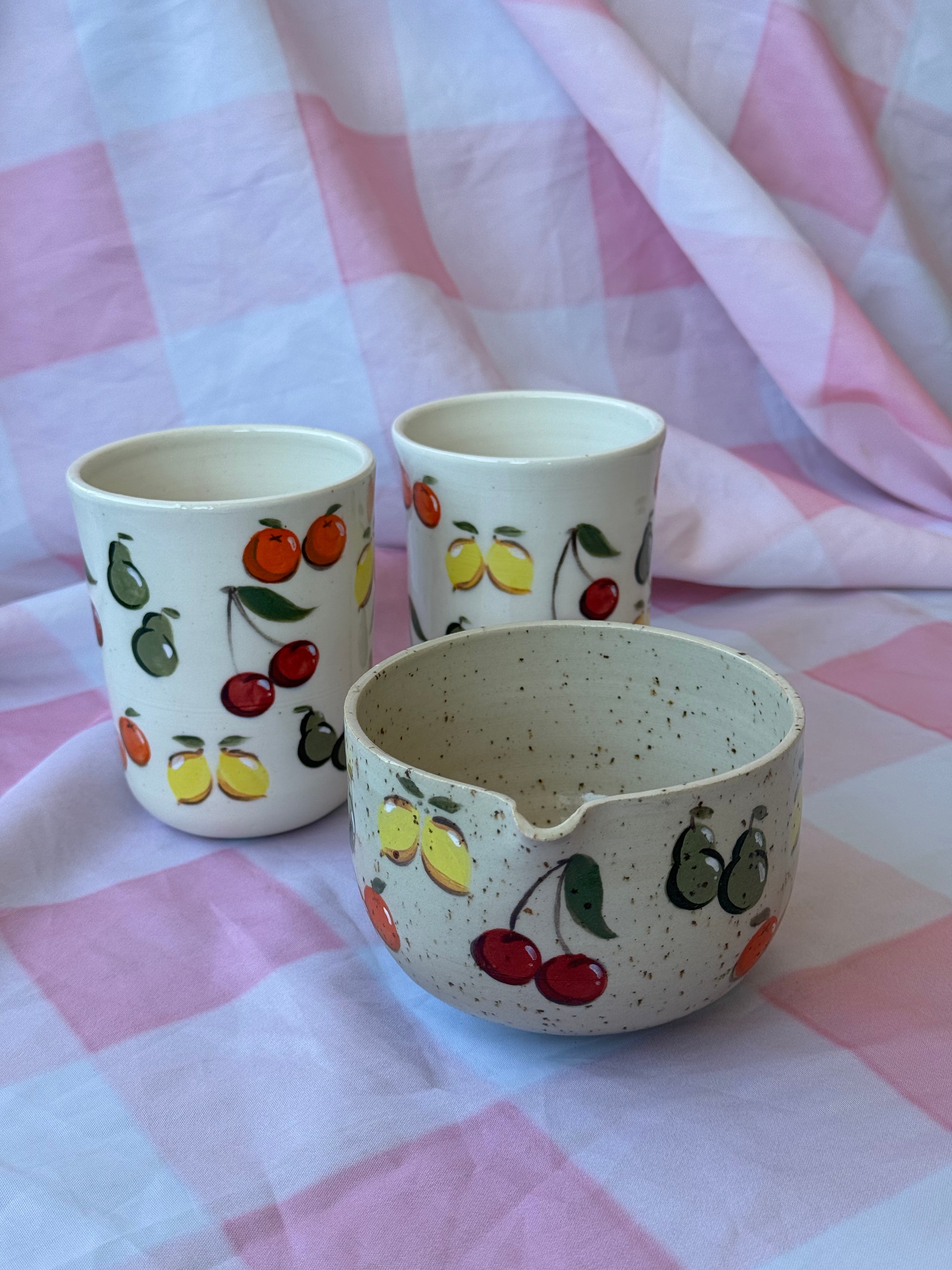 Fruit Medley Cup Matcha Bowl