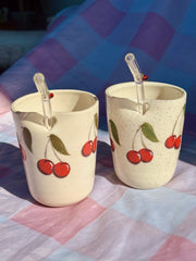 Cherry Sippy Cup with Cherry Straw