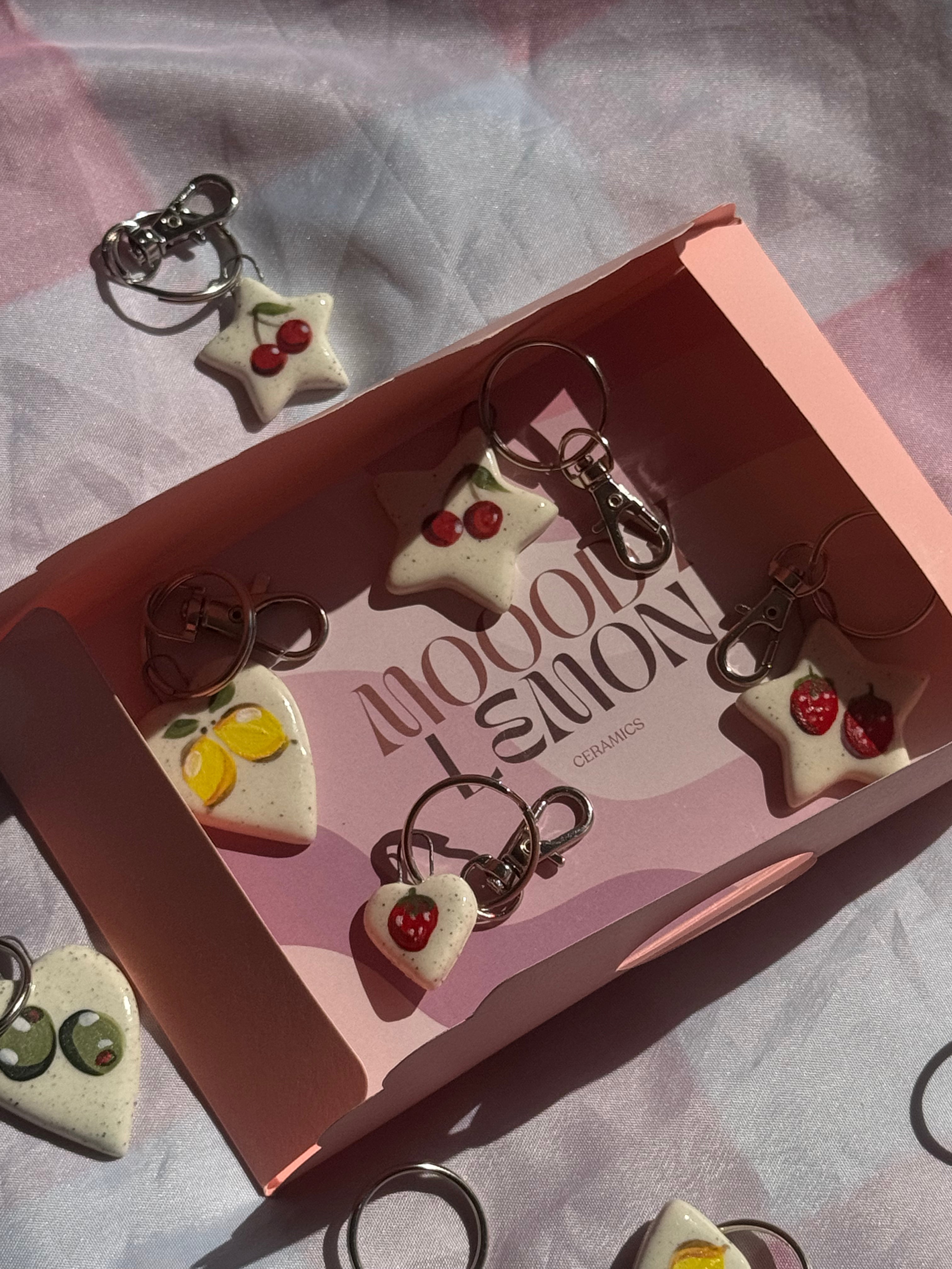 Ceramic keychain lucky dip