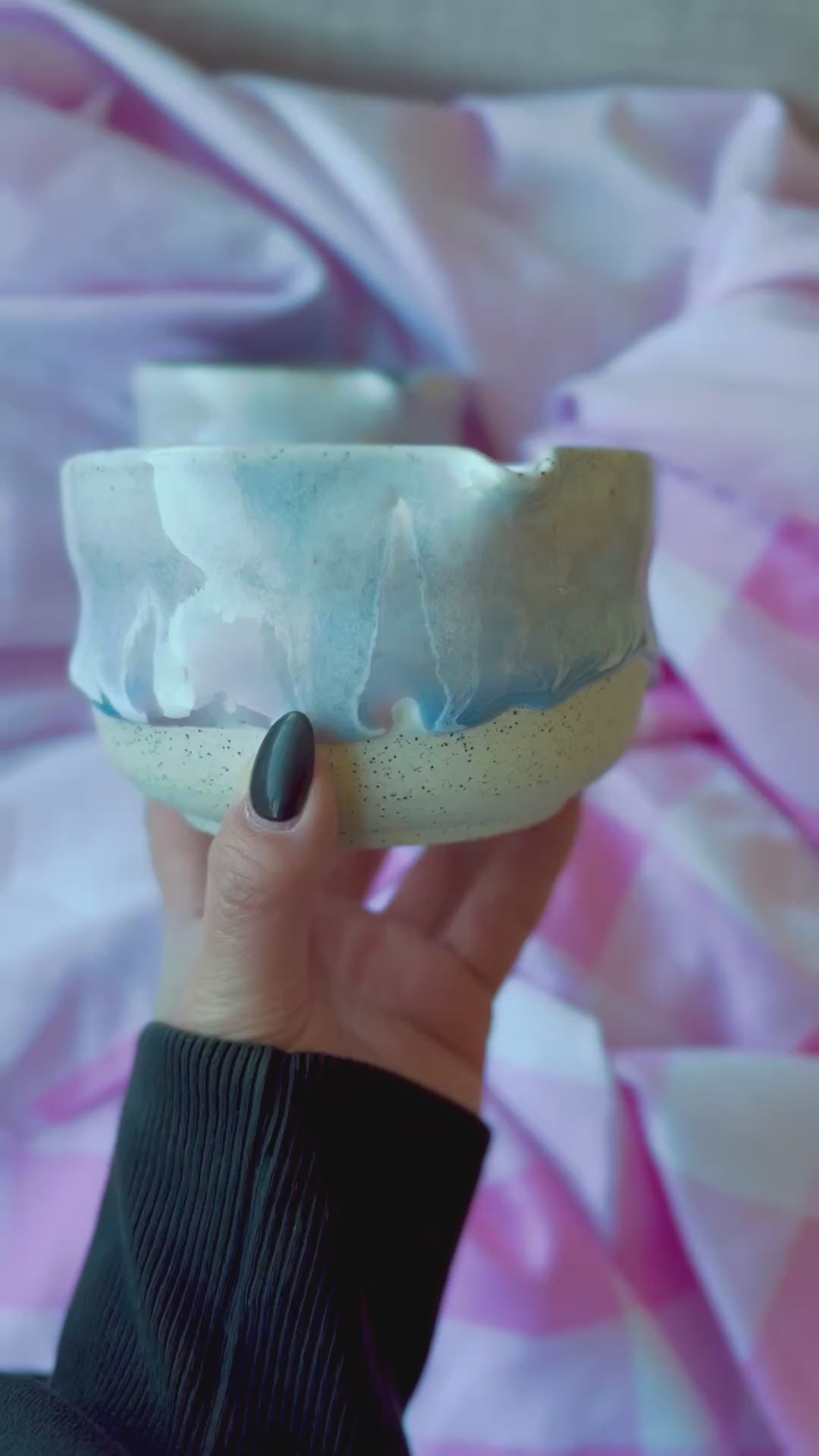 Load video: Pink Melty Ice Cream Matcha Bowls