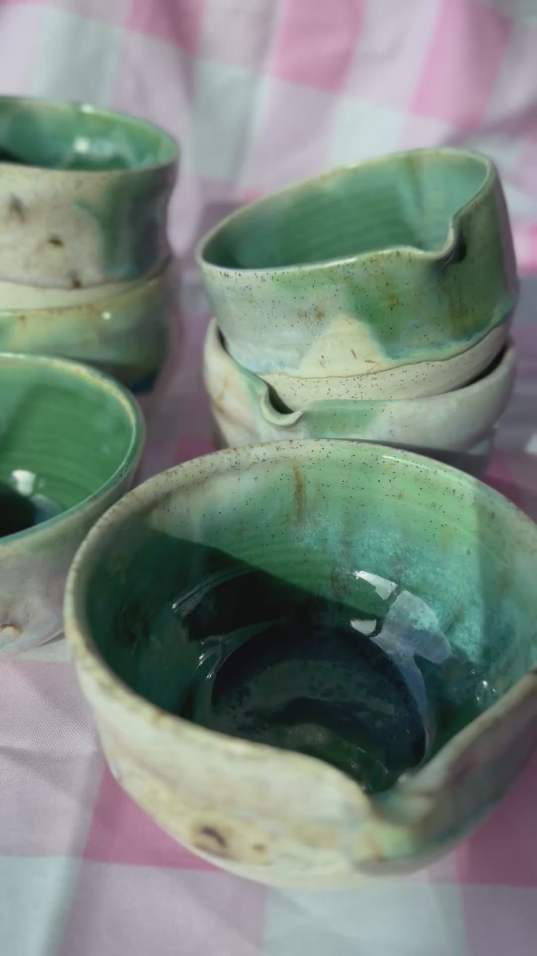 Load video: Jade Melty Ice Cream Matcha Bowls